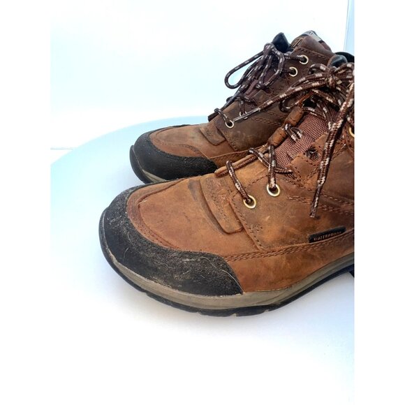 Women’s Waterproof Hiking Outdoor Brown Leather ARIAT Boots 9B - Picture 8 of 16
